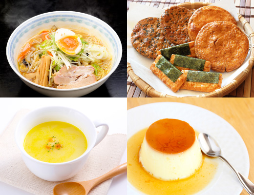 ラーメン・米菓・スープ・プリン